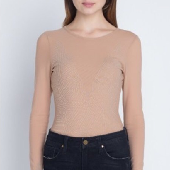 Son Paises Tops - Nude Long sleeve Bodysuit